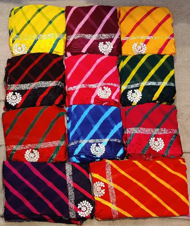 🕉️🕉️🕉️🔱🔱🔱🕉️🕉️🕉️

          New launching 
       Hand work  Colord lehriya 

👉 pure jorjat uploaded by Gotapatti manufacturer on 6/8/2023