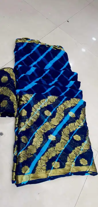 🕉️🕉️🕉️🔱🔱🔱🕉️🕉️🕉️

🥰🥰new Launching🥰🥰

👉pure najmeen zari Bordr with zari running bluse w uploaded by Gotapatti manufacturer on 6/8/2023