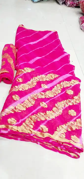 🕉️🕉️🕉️🔱🔱🔱🕉️🕉️🕉️

🥰🥰new Launching🥰🥰

👉pure najmeen zari Bordr with zari running bluse w uploaded by Gotapatti manufacturer on 6/8/2023