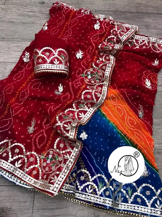 Fix pric  raibandej saree

👉keep shopping with us

weddingand pure rajwadi look  saree

💖💖 pure  uploaded by Gotapatti manufacturer on 6/8/2023