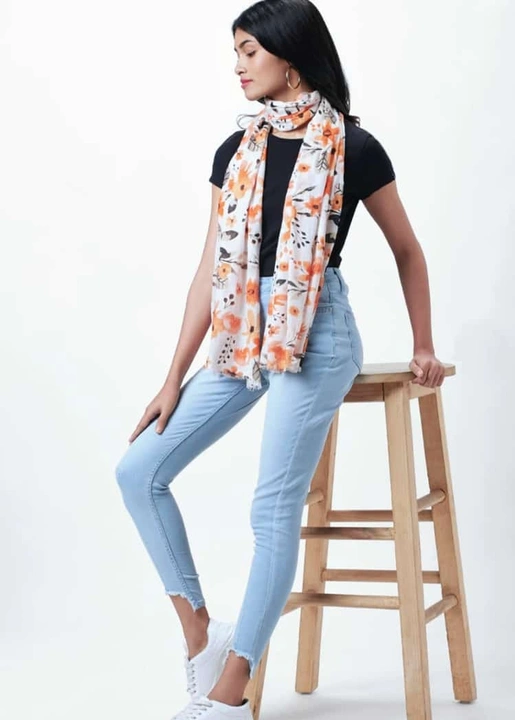 Cotton Printed Scarf. uploaded by FASHION MART on 6/9/2023