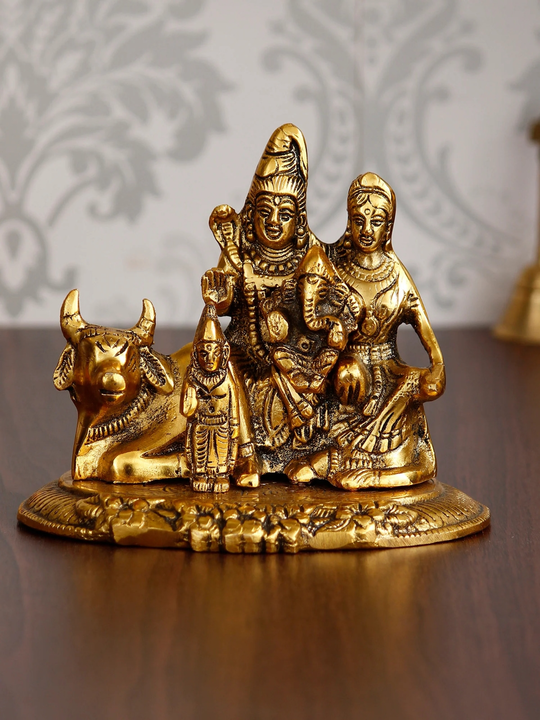 🙏🏻🙏🏻sku = FMAGSH50398
Lord Shiva Parvati Ganesh Idols Sitting On Nandi Figurine
 uploaded by Home decor on 6/9/2023