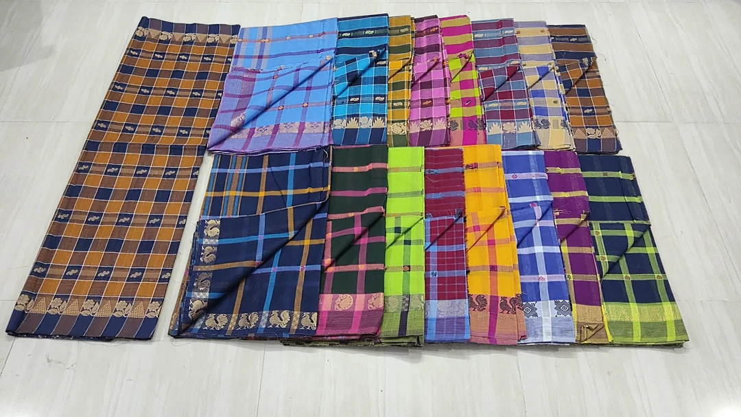 Cotton saree manufacturer with butta uploaded by business on 6/9/2023