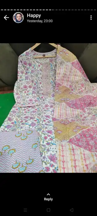 Kurti pant duppta  uploaded by Ruhi Collection  on 6/9/2023
