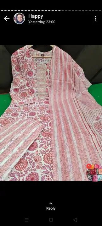 Kurti pant duppta  uploaded by Ruhi Collection  on 6/9/2023