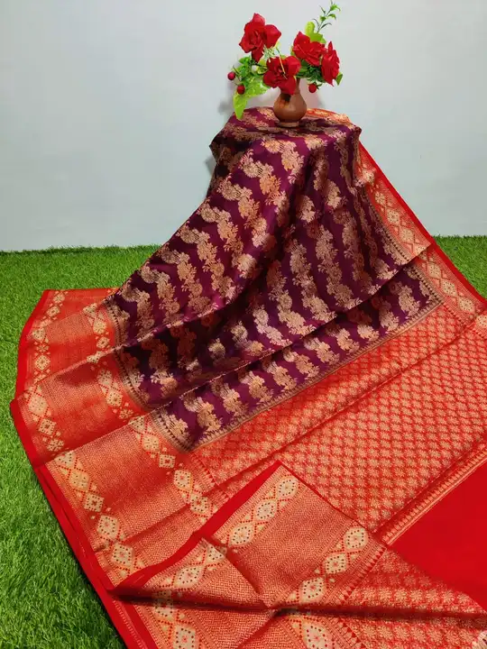 *Banarasi dyeble warm silk saree* uploaded by Bs_textiles7 on 6/9/2023