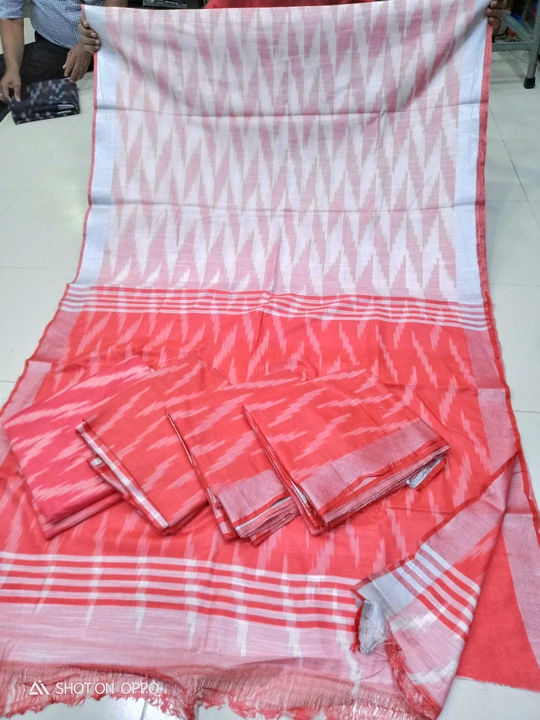 Bhagalpur ikkat sarees blouse uploaded by Radhika clothes on 6/9/2023