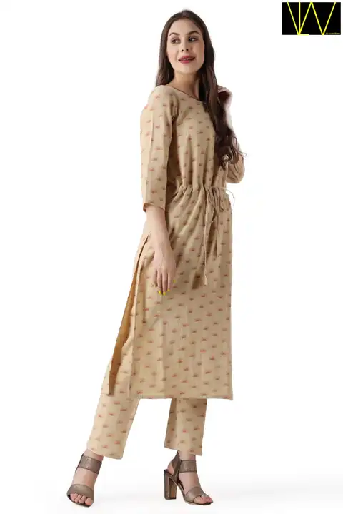 Kurti with pants with dori  uploaded by Lucania women lw on 6/9/2023