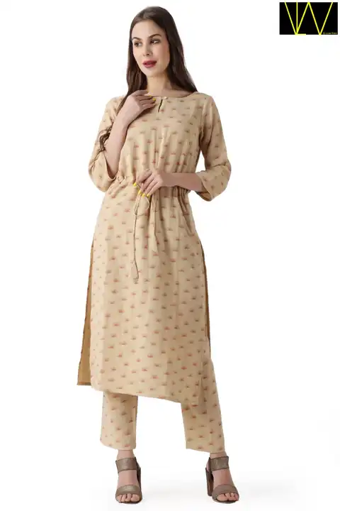 Kurti with pants with dori  uploaded by business on 6/9/2023
