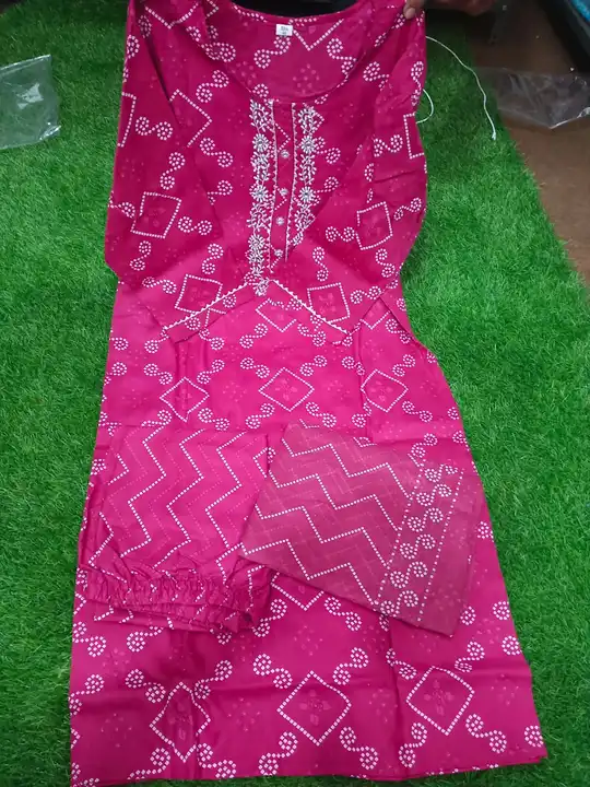 Women's rayon kurti with pant and dupatta uploaded by NagraFashion on 6/9/2023