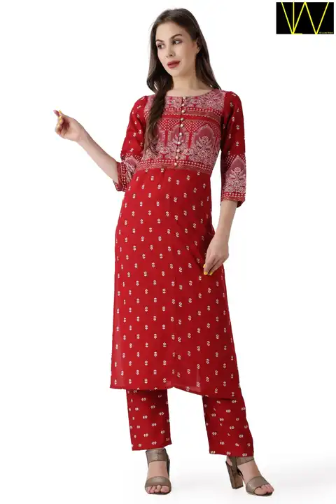 Kurti with pants  uploaded by business on 6/9/2023