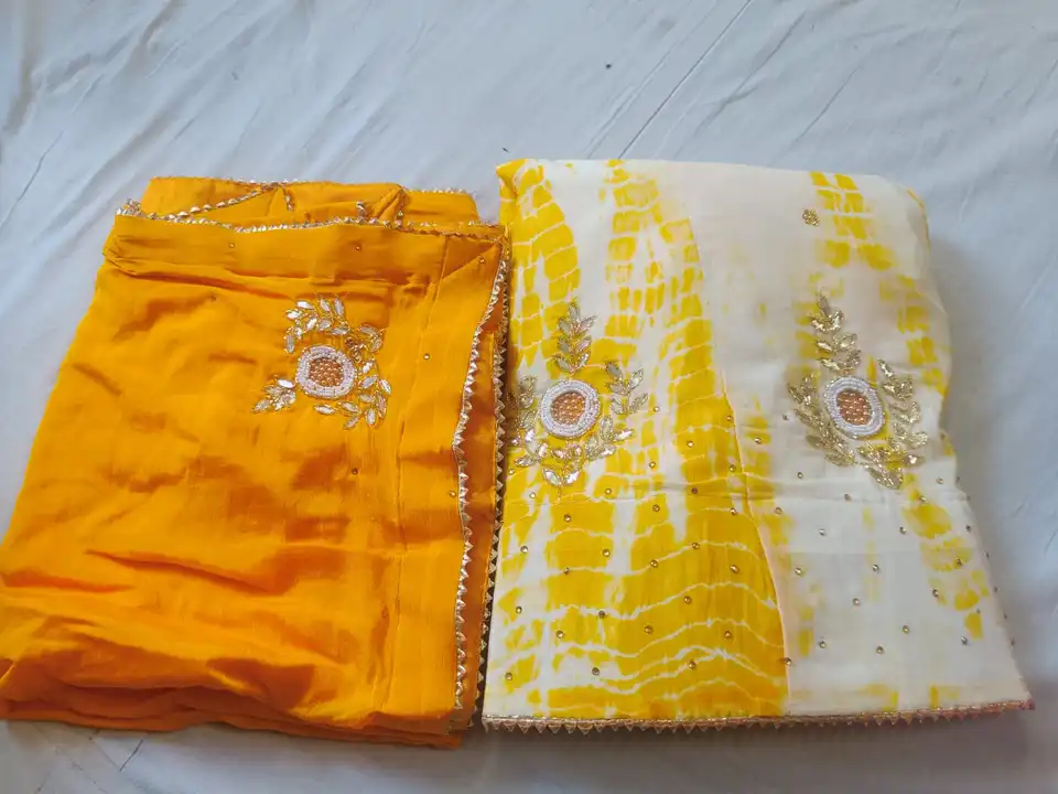 Product uploaded by Jaipuri wholesale gotta patti kurtis nd sarees on 6/9/2023