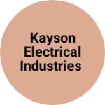 Business logo of Kayson Electrical Industries