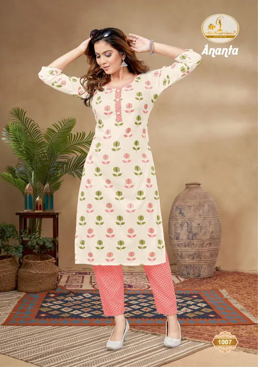 Ananta kurti pair uploaded by Sai fashion on 6/9/2023