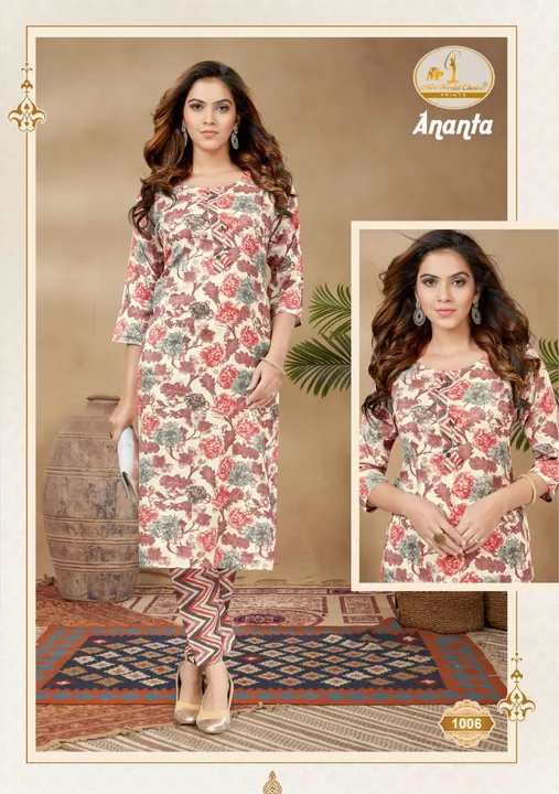 Ananta kurti pair uploaded by Sai fashion on 6/9/2023