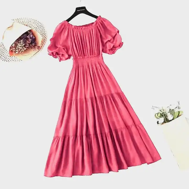 Long Dress Crepe Fabric  uploaded by Fashion Touch on 6/9/2023