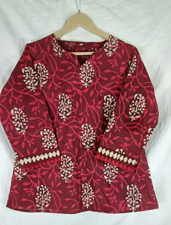 Order Bagru hand block printed pure cotton top uploaded by The print house  on 6/9/2023