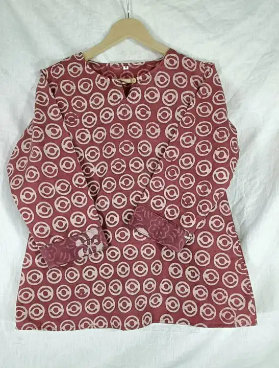 Order Bagru hand block printed pure cotton top uploaded by The print house  on 6/9/2023