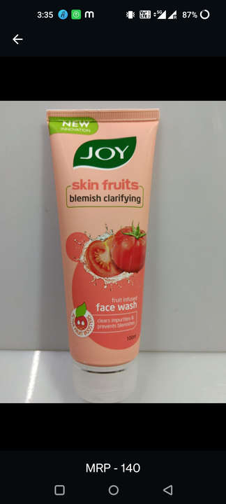 Joy face wash uploaded by business on 6/9/2023