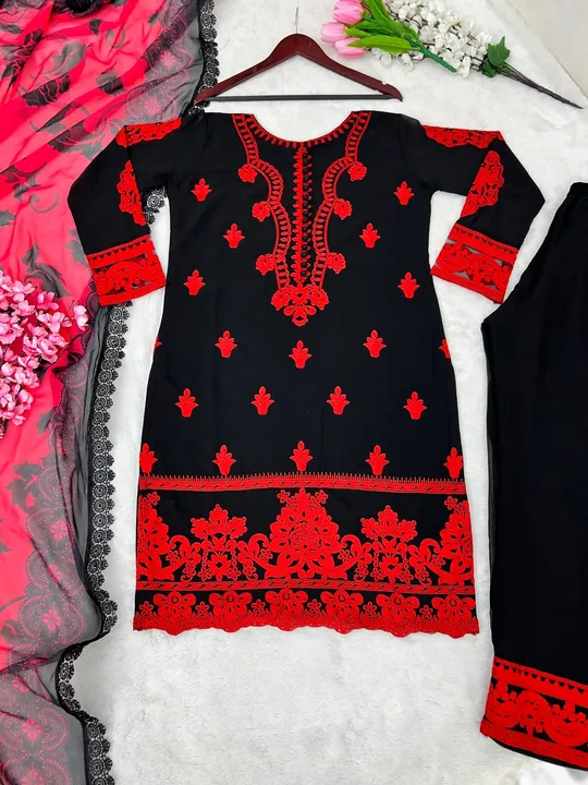 *ZSR-3017* 💕👌

👉👗💥*Lunching New Đěsigner Party Wear Look New Top Bottom With Dupatta With Heavy uploaded by A2z collection on 6/9/2023