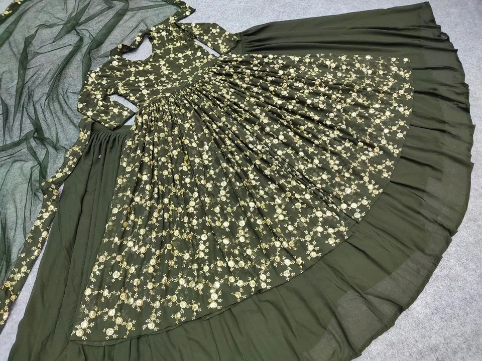 *sr-1342*
💞💕🎉💃🎉💕💞👌

*🧵FABRICS DETAIL🧵*

💃👚* TOP *👚💃
*#TOP FABRIC*         :FAUX GEORGE uploaded by A2z collection on 6/9/2023