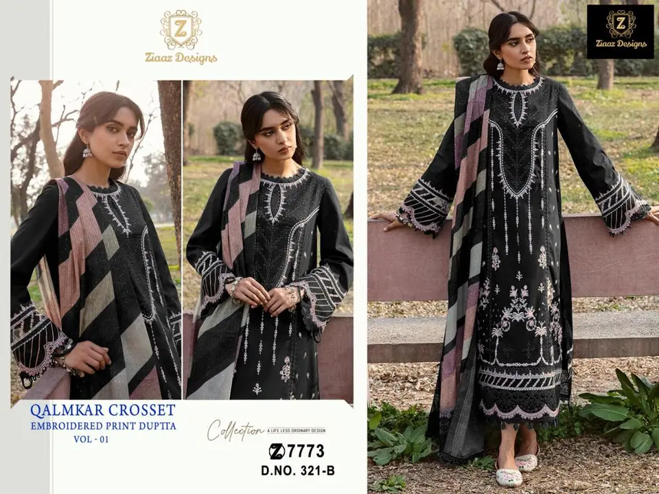 Ziaaz Designs -brand that speaks for itself❤️  

code  321 semi stitched

Cotton Self embroidered ve uploaded by A2z collection on 6/9/2023