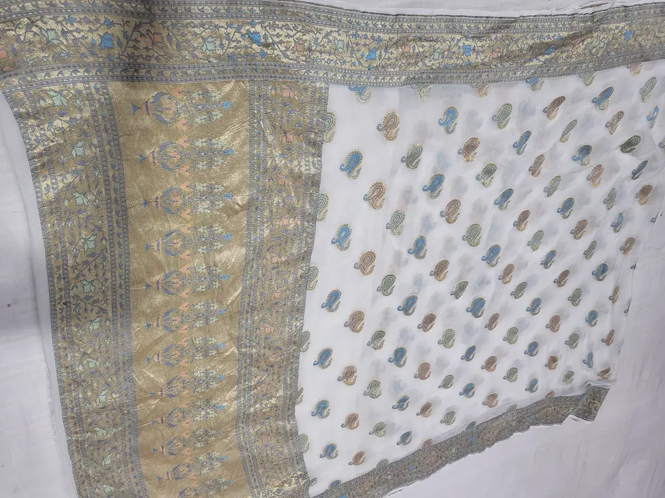 Pure handloom khaddi Shiffon silk uploaded by A K Sarees on 6/9/2023