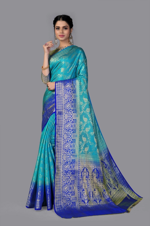 Silk saree fancy full wark pic lot 100 uploaded by My saree collection on 5/30/2024