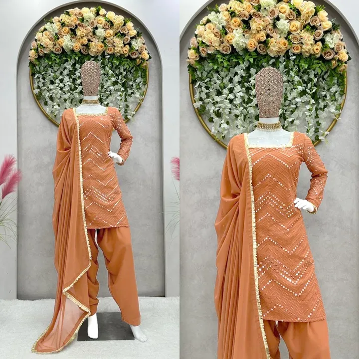 🎗Description 🎗
Looking for this same colour beautiful Designer Suit on Havy Faix Georgette Febric  uploaded by Divya Fashion on 6/9/2023