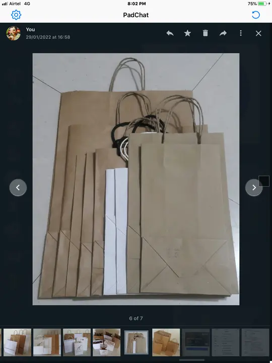 Paper bags  uploaded by Shashank Paper Conversion on 5/31/2024