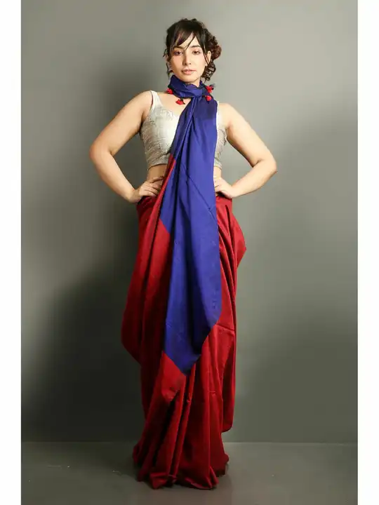Khadi cotton handloom saree uploaded by business on 6/9/2023