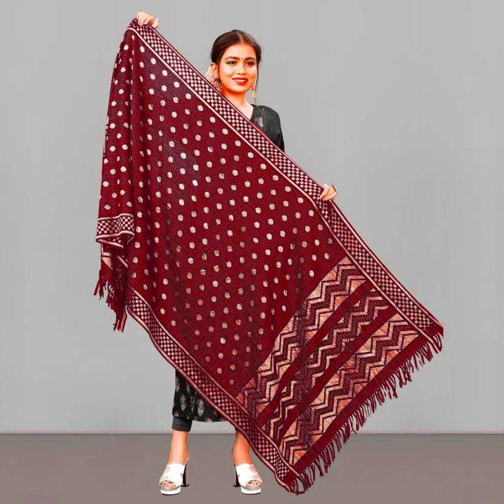 Maroon Colour Printed Banarasi Rasal Size 2.25 Meter uploaded by SPK Impact on 6/9/2023