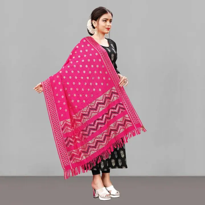 Pink Colour Printed Banarasi Rasal Size 2.25 Meter uploaded by SPK Impact on 6/9/2023
