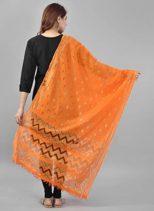 Orange Colour Printed Banarasi Rasal Size 2.25 Meter uploaded by SPK Impact on 6/9/2023