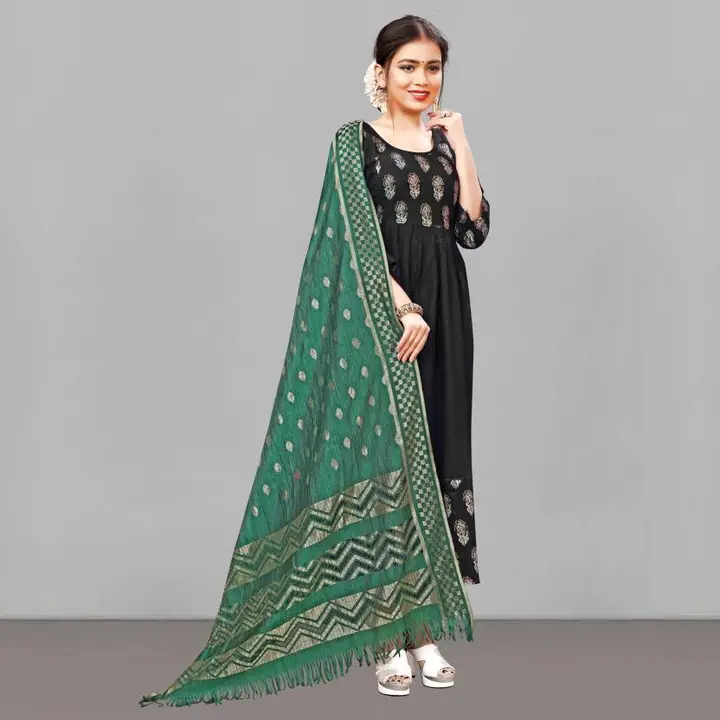 Dark Green Colour Printed Banarasi Rasal Size 2.25 Meter uploaded by SPK Impact on 6/9/2023