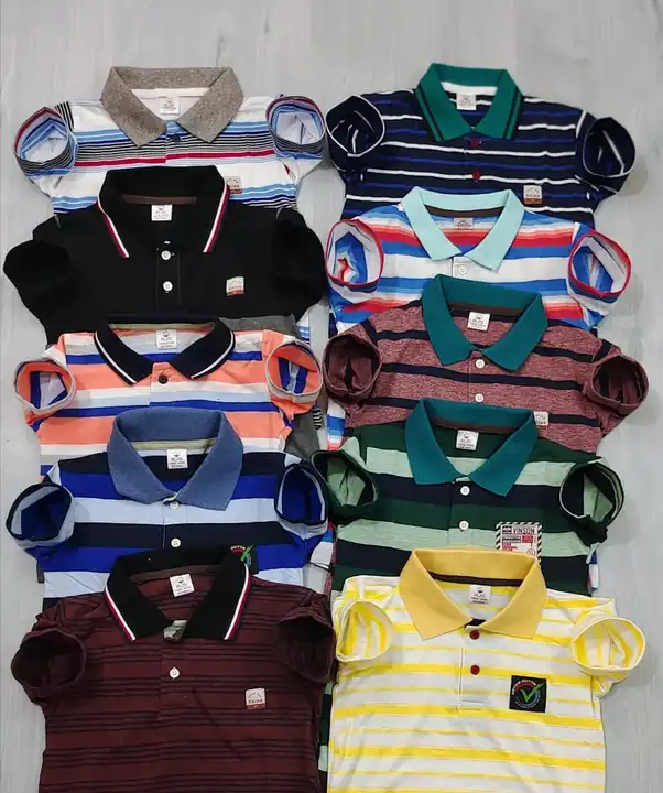*UNIQUE STYLE OF KIDS COLLAR T-SHIRT*
           2-3 year's 
SIZE :4-5years
          6-7years
      uploaded by RJS GARMENTS on 6/9/2023