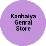 Business logo of Kanhaiya Genral store