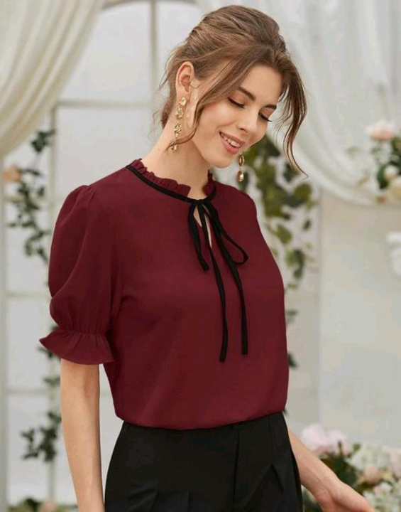Maroon Top for Girls uploaded by SMOCKK FASHION on 6/9/2023