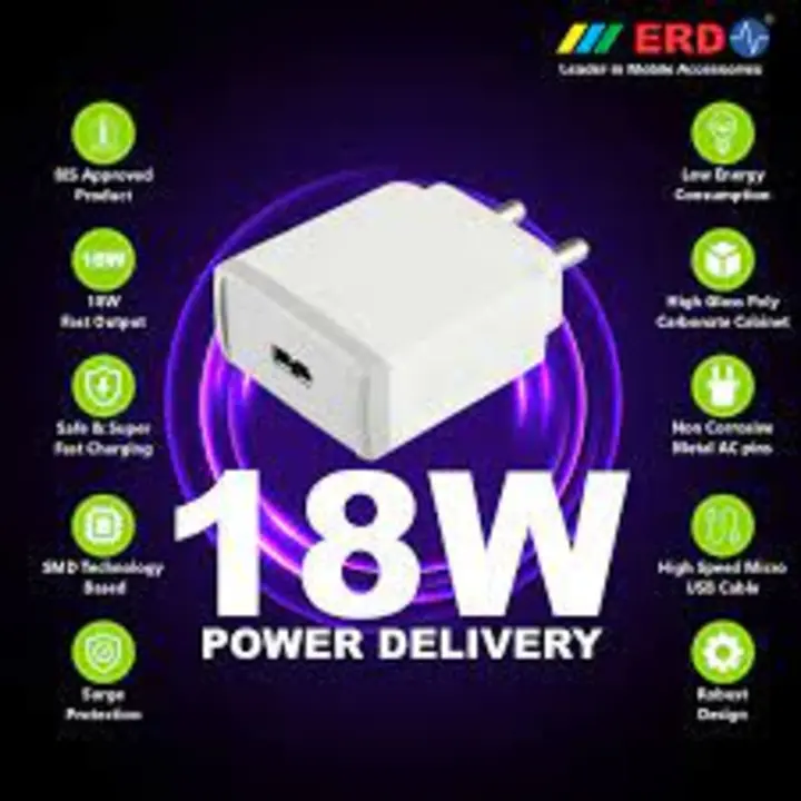 ERD CTYPE 18WATT CHARGER uploaded by Aggarwal Sales on 5/28/2024