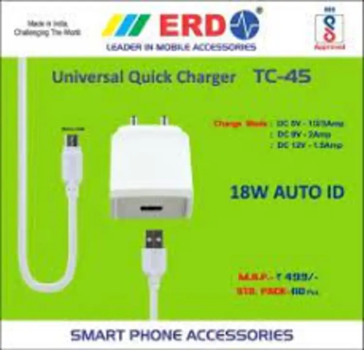ERD CTYPE 18WATT CHARGER uploaded by Aggarwal Sales on 6/10/2023