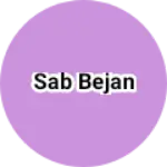 Business logo of Sab bejan