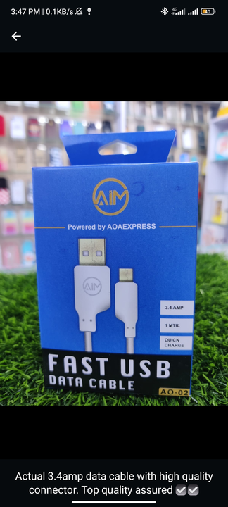 AOA EXPRESS DATA CABLES  uploaded by V.K MOBILE ACCESSORIES on 6/10/2023