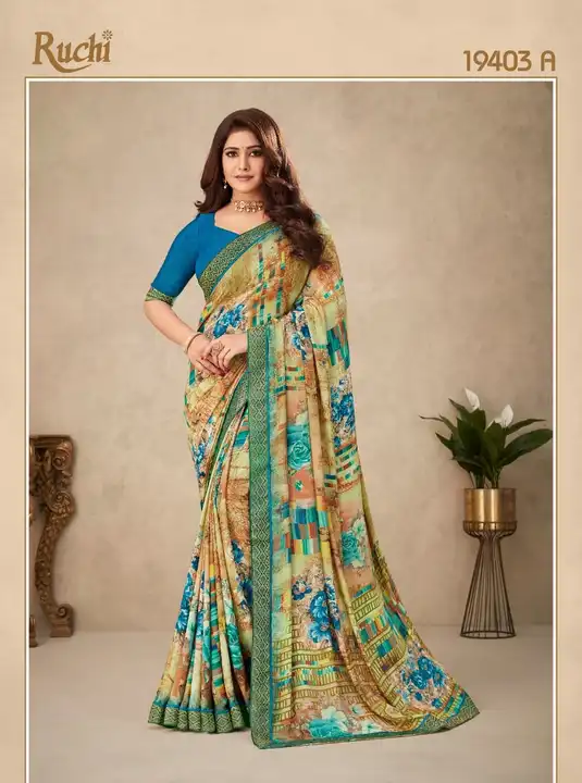 Ruchi Samaira sarees uploaded by Vishwam fabrics pvt ltd  on 6/10/2023