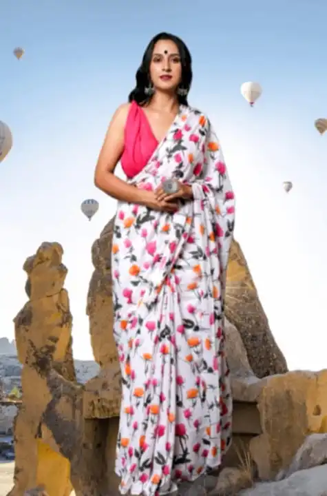 Cotton mulmul sarees with blouse  uploaded by Ashoka bagru print on 6/10/2023