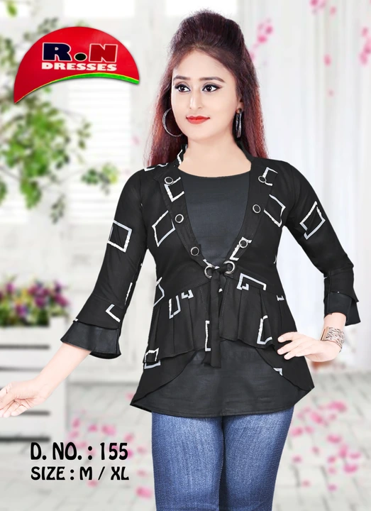 Find Rayon printed Top. This top is 4 colour by Haney Garments near me, Dhulagori, Howrah, West Bengal