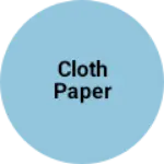 Business logo of Cloth paper