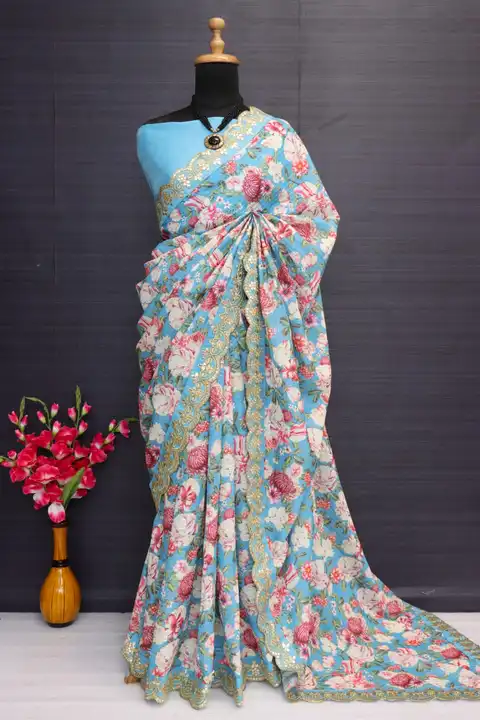 *🪡 Evergreen and Most Demanding Floral Pattern Saree Design *



*• 🥻Saree info*

*Fabric* : Vichi uploaded by Divya Fashion on 6/10/2023