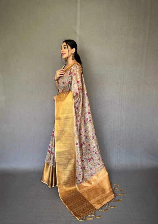 FRESH ARRIVAL❤️

*CATALOG:COPPER DIGITAL*

Pure cotton linen saree with kalamkari prints and 10 inch uploaded by Divya Fashion on 6/10/2023