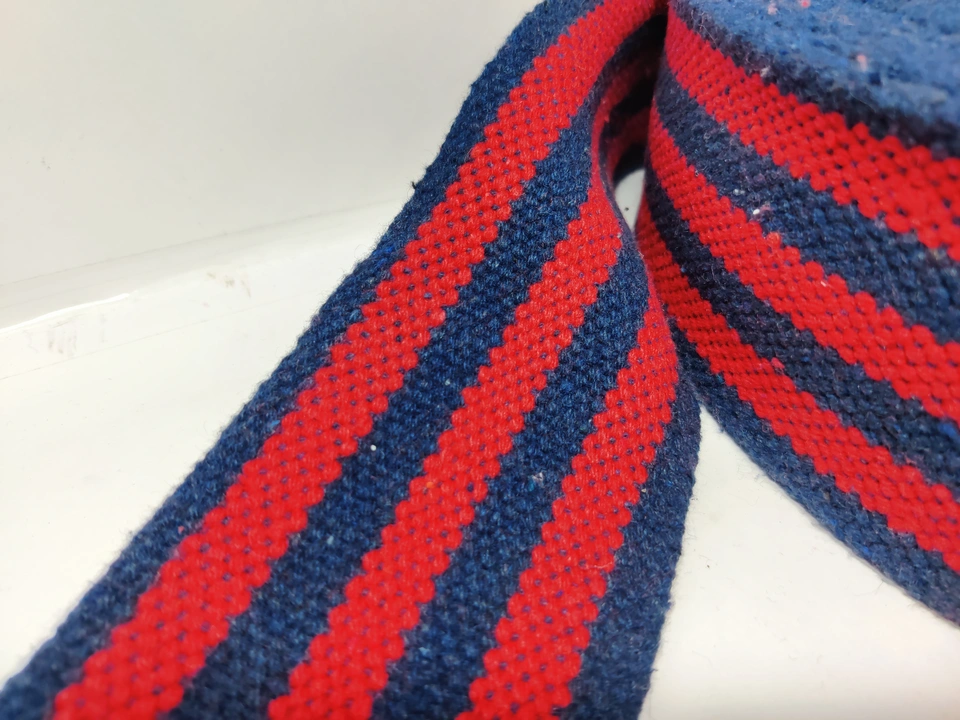 (3 Inchi) Cotton Red & Navy Blue Tubular Tape uploaded by Ziauddin And Sons on 6/10/2023