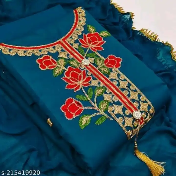 3pice dress material  uploaded by Manhar fashion on 6/10/2023